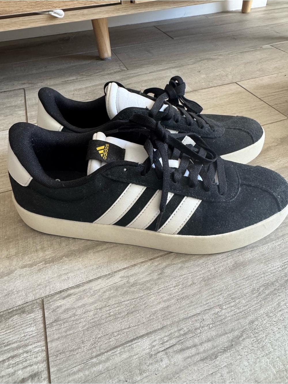 NWT Adidas VL Court 3.0 Shoes Size 10 Black/White